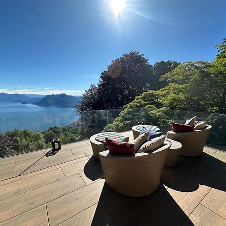 Private Luxury Spa & Silence Retreat With Spectacular View Over The Lake Maggiore Stresa Bagian luar foto