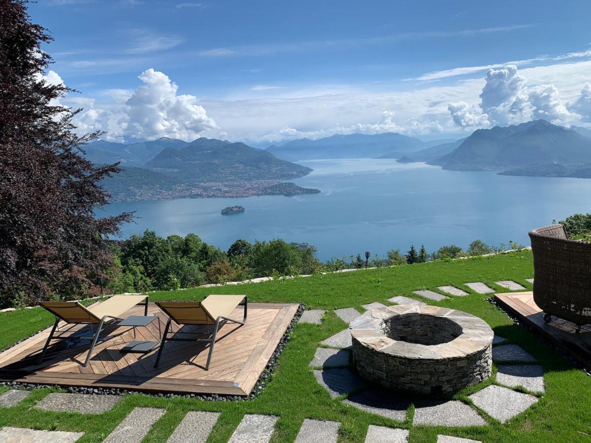 Private Luxury Spa & Silence Retreat With Spectacular View Over The Lake Maggiore Stresa Bagian luar foto