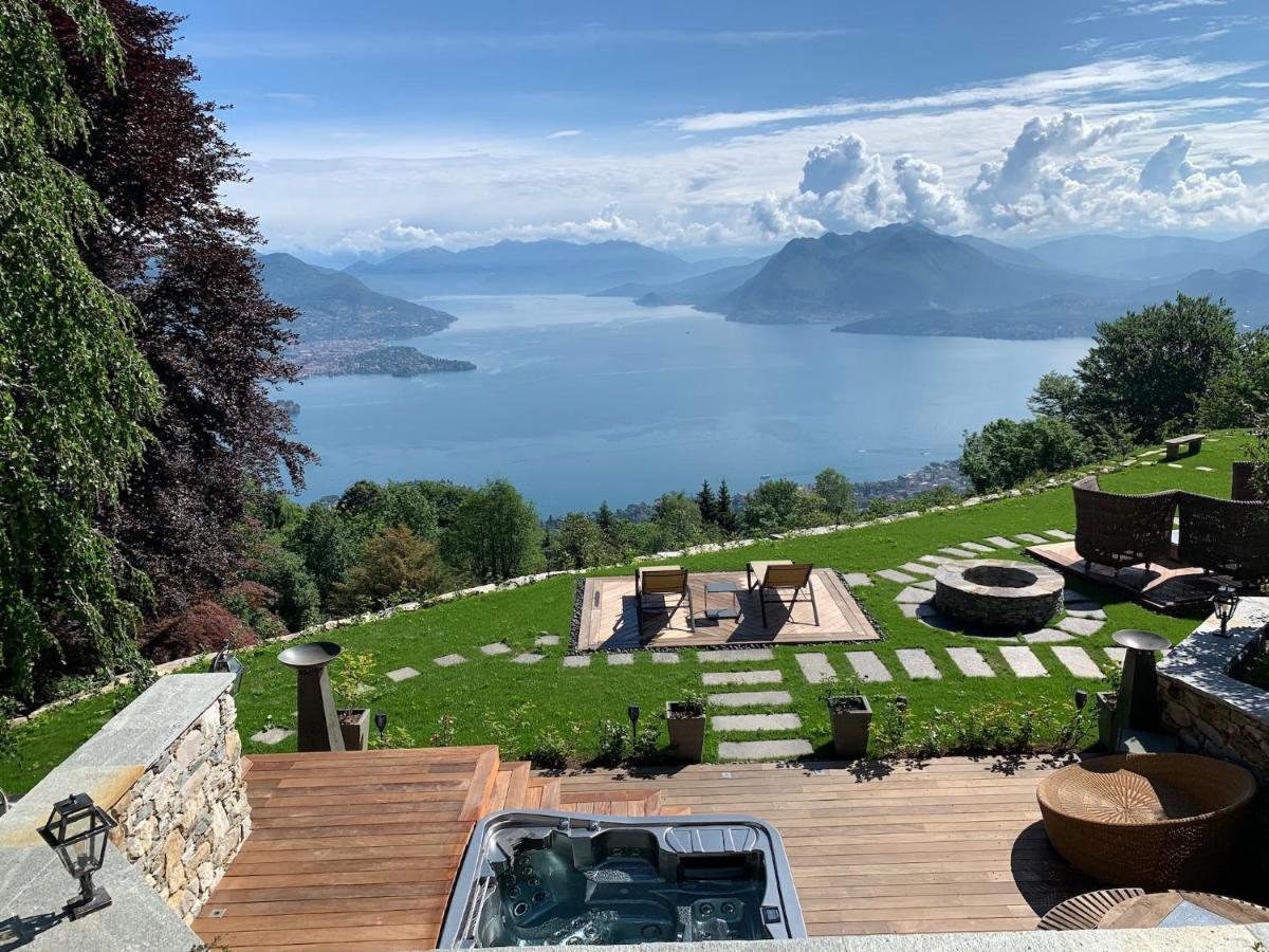 Private Luxury Spa & Silence Retreat With Spectacular View Over The Lake Maggiore Stresa Bagian luar foto