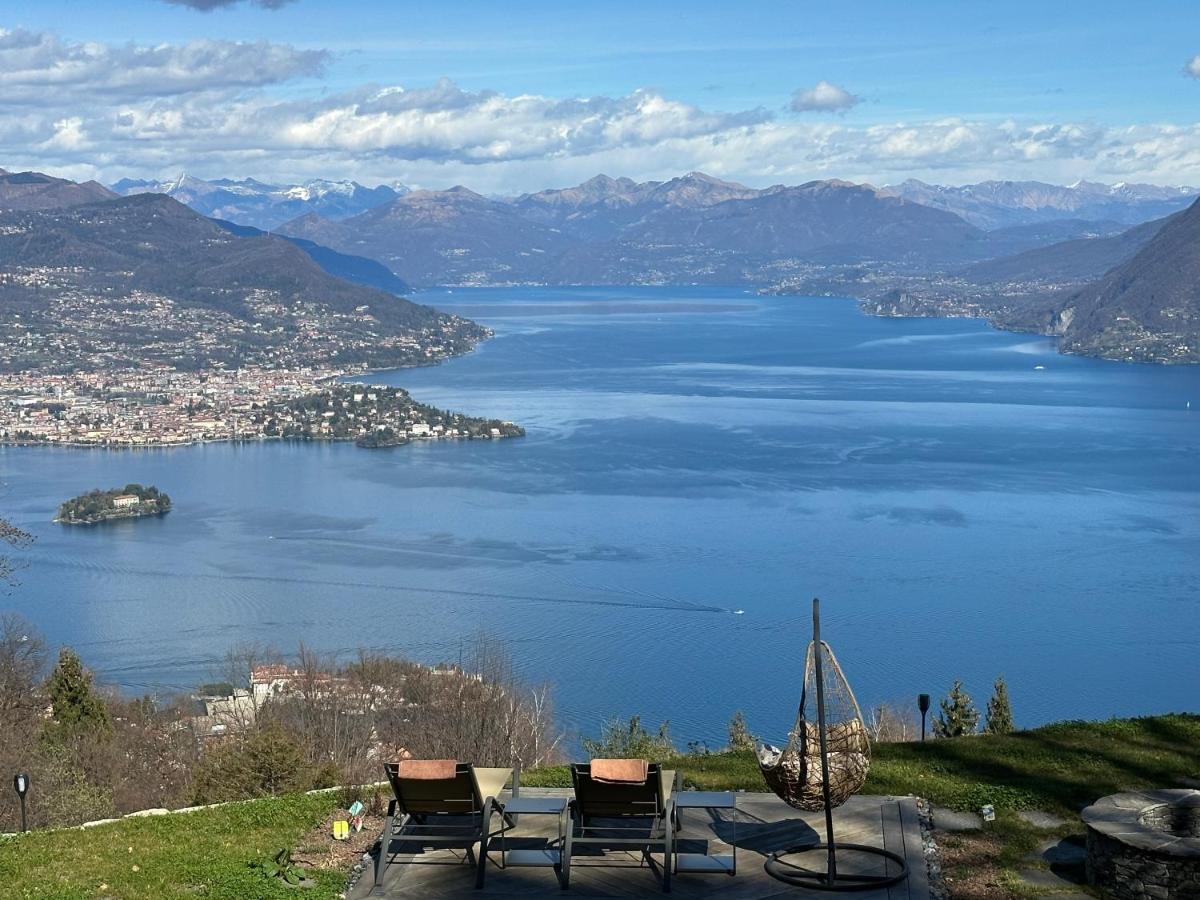Private Luxury Spa & Silence Retreat With Spectacular View Over The Lake Maggiore Stresa Bagian luar foto