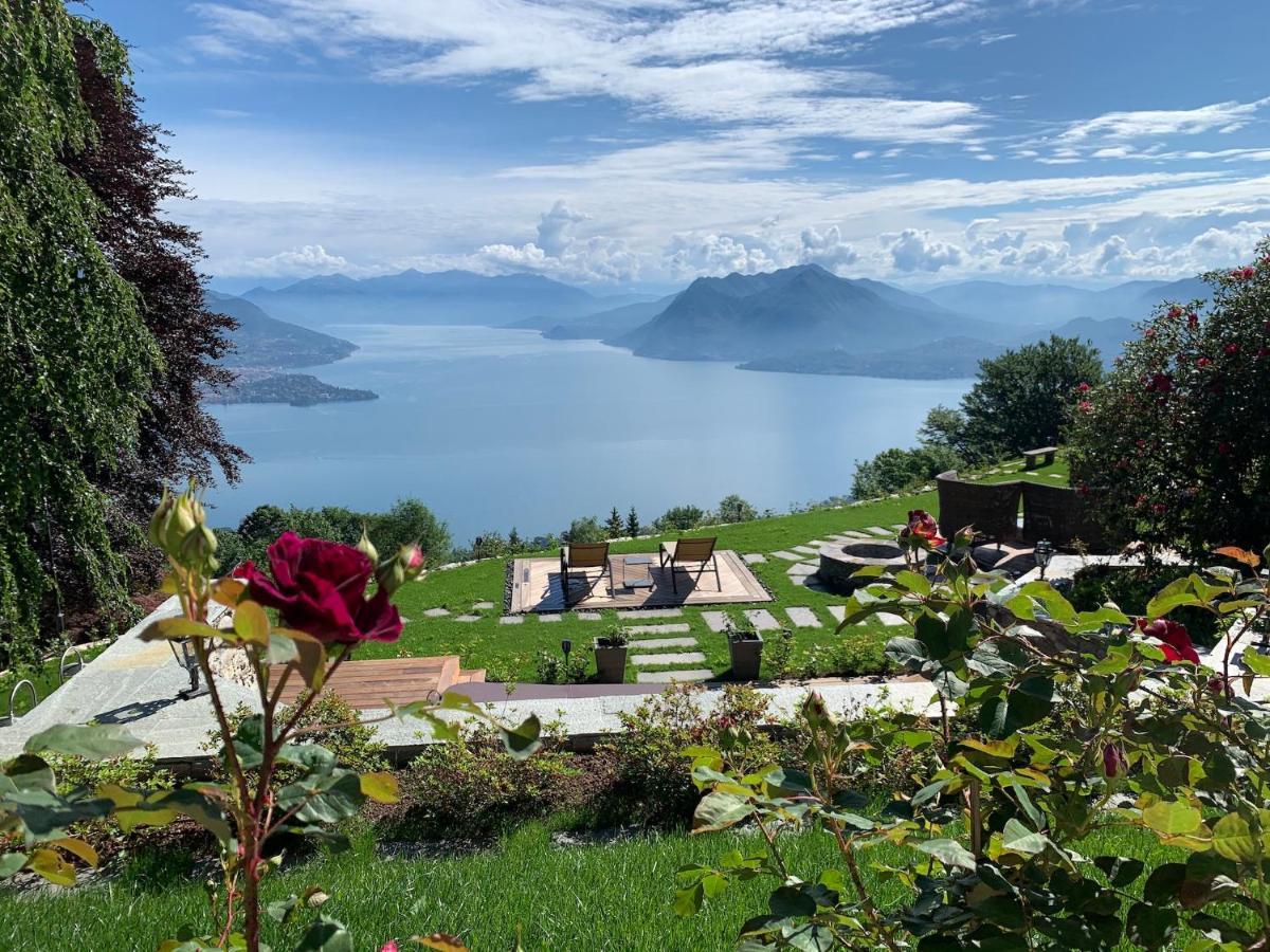 Private Luxury Spa & Silence Retreat With Spectacular View Over The Lake Maggiore Stresa Bagian luar foto