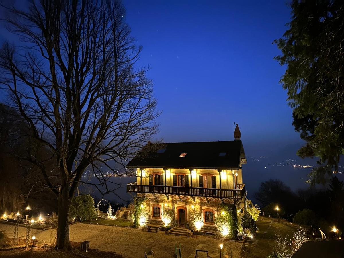 Private Luxury Spa & Silence Retreat With Spectacular View Over The Lake Maggiore Stresa Bagian luar foto