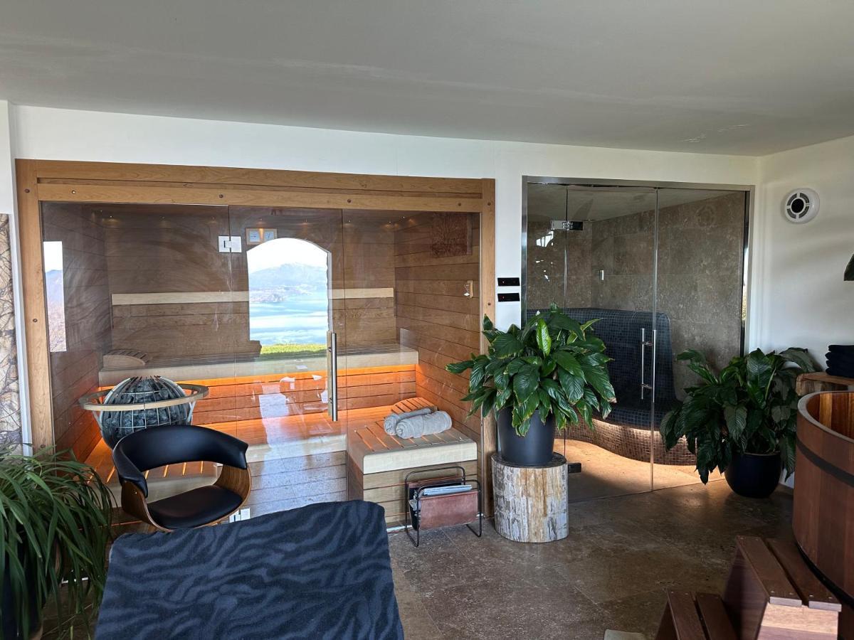 Private Luxury Spa & Silence Retreat With Spectacular View Over The Lake Maggiore Stresa Bagian luar foto