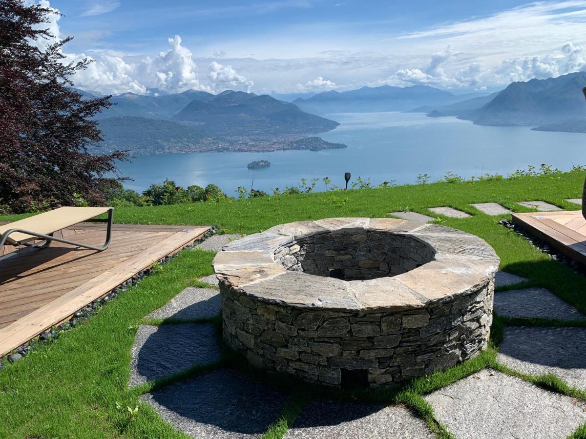 Private Luxury Spa & Silence Retreat With Spectacular View Over The Lake Maggiore Stresa Bagian luar foto